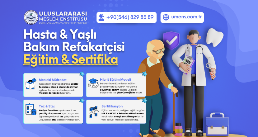 hasta 6 yaşlı bakım refakatçisi